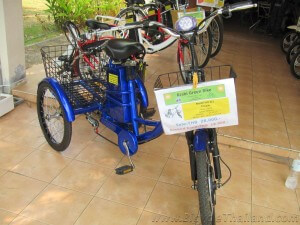 Three wheeled electric bicycle