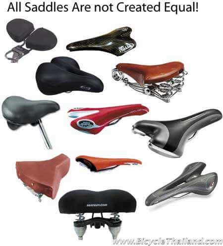 Bike cheap saddle types