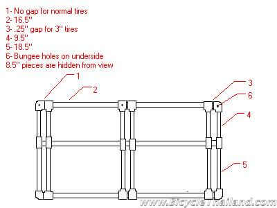 pvc bike rack