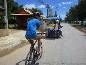 Just about the only traffic we came across on tour