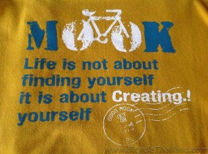 Good Mook Cafe bicycle Tshirt desgn