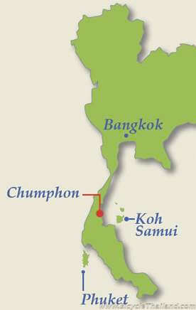 Chumphon map