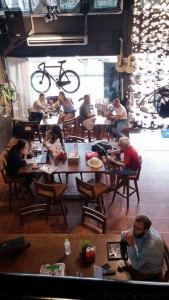 BKOOL Cafe customers in dining area