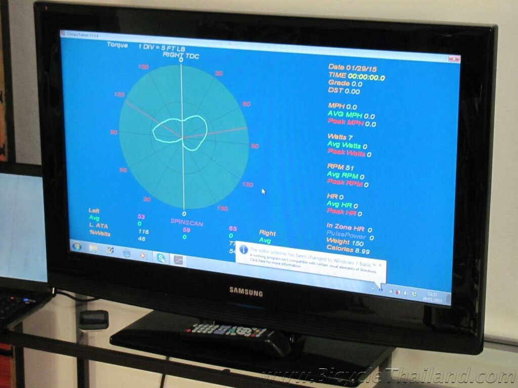 JJ Cycling Centre pedal circle stroke analysis