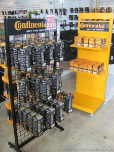 KH Cycle Continental tires display