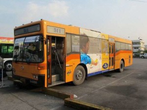 Thailand bus Bangkok city bus