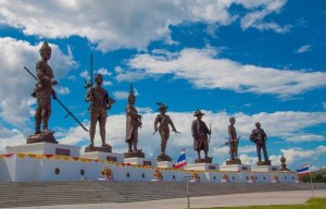 Seven Kings statues at Ratchapakti Park in Hua Hin