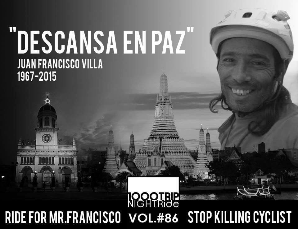 Chilean cyclist who died in Korat on 21 Feb 2015